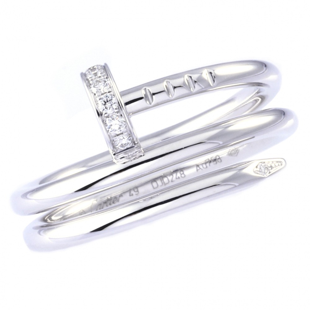 Cartier Juste un Clou Ring 18K White Gold Diamond B4211000