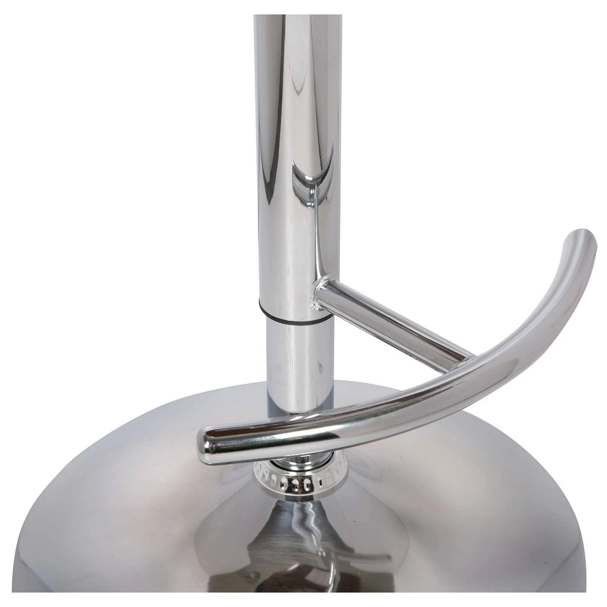 Armen Living Butterfly Adjustable Swivel Barstool Black