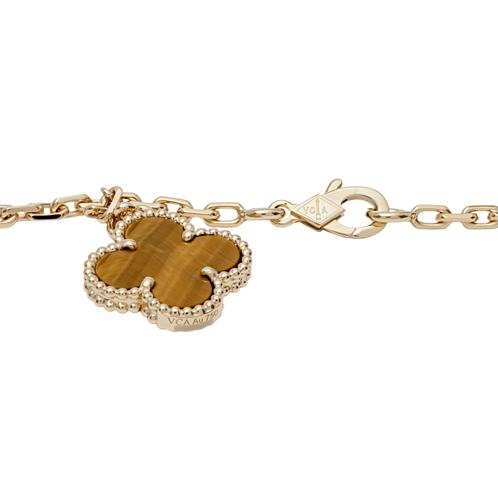 Van Cleef & Arpels Magic Alhambra 6 Motifs Necklace 18K Yellow Gold VCARN5JP00