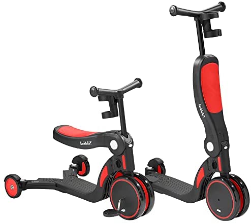 Larktale Scoobi Scooter | 5-in-1 Folding Scooter for  Three Wheel Scooter and Kick Bike Configurations