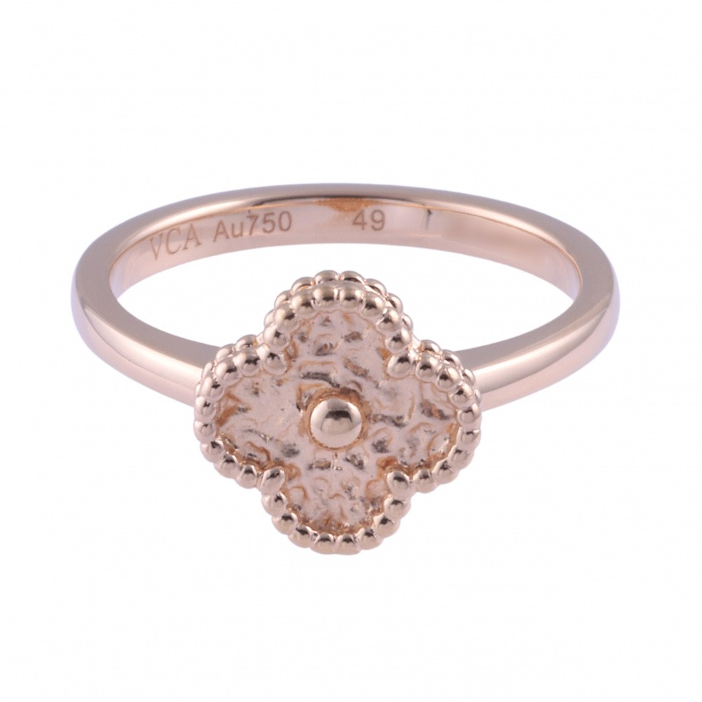 Van Cleef & Arpels Sweet Alhambra Ring 18K Rose Gold