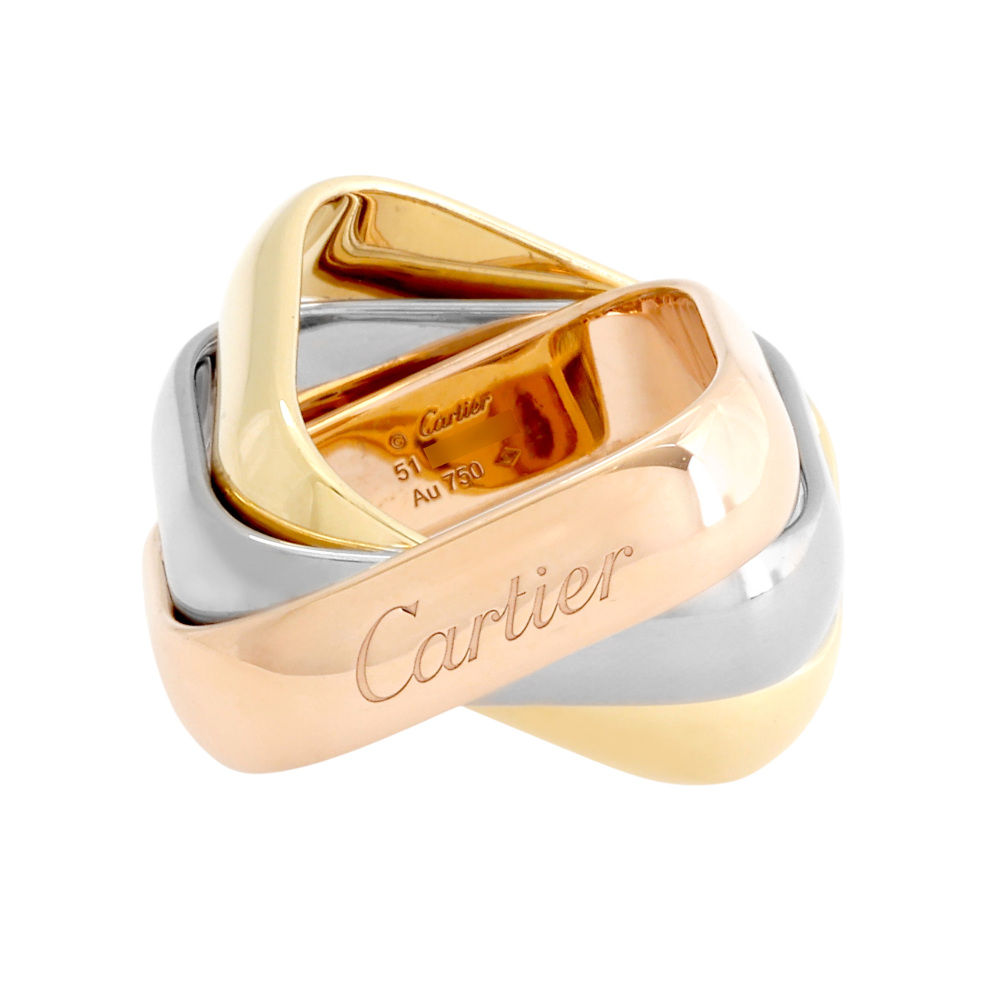 Cartier Trinity Ring Tri-Gold B4239900