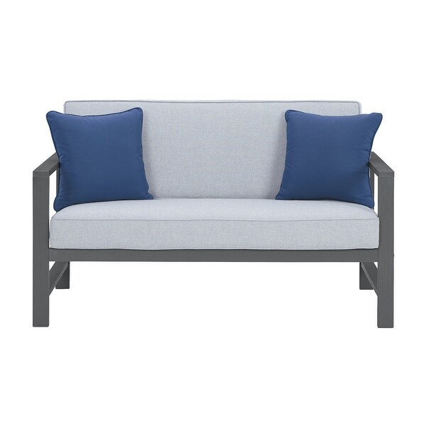 Signature Design by Ashley Fynnegan Gray Loveseat with Table,Set of 2