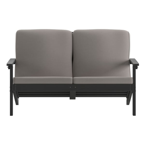 AllWeather Poly Resin Adirondack Loveseat and Cushions