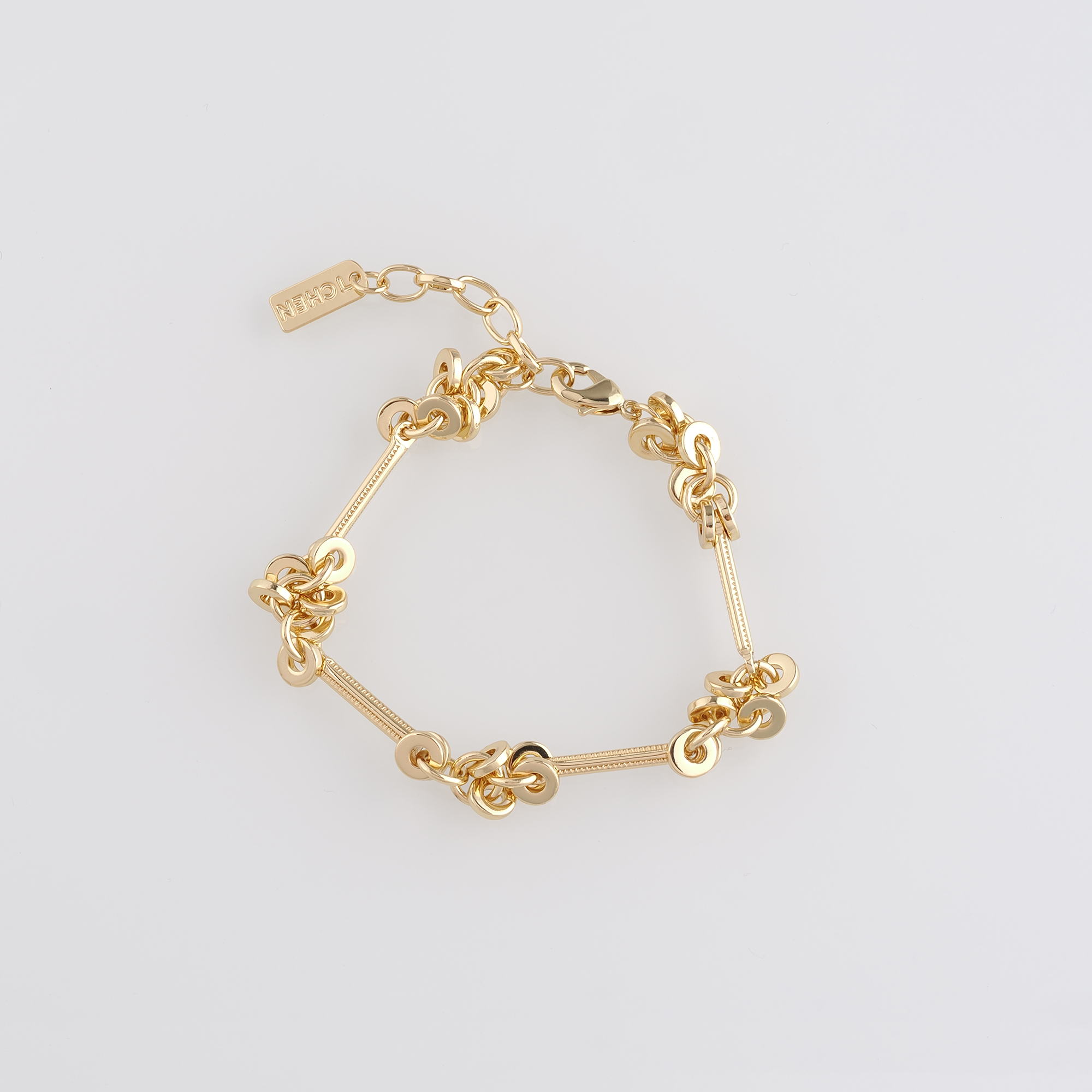 18K Gold Filled Disc Bracelet,Dainty Bracelet,Adjustable Bracelet,Gift For Her