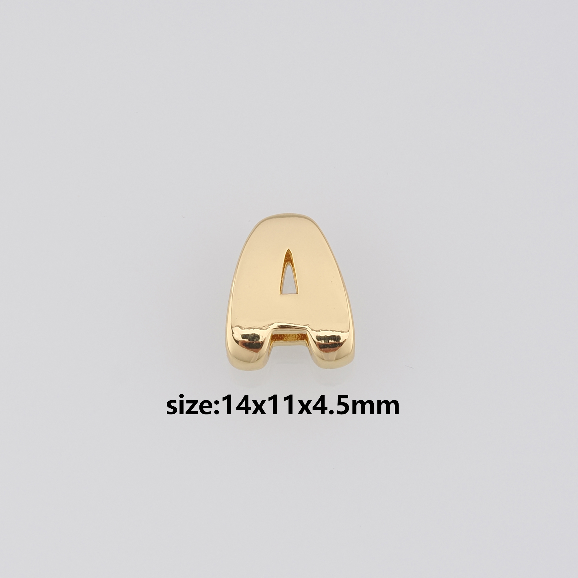 18K Gold Filled Initial Spacer Beads,Letter Spacer Beads,DIY Jewelry Making Supply
