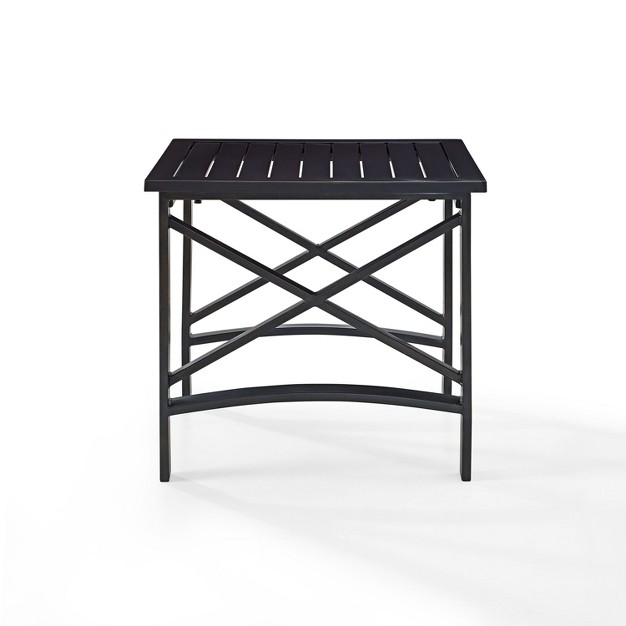 Kaplan Side Table Brown Crosley