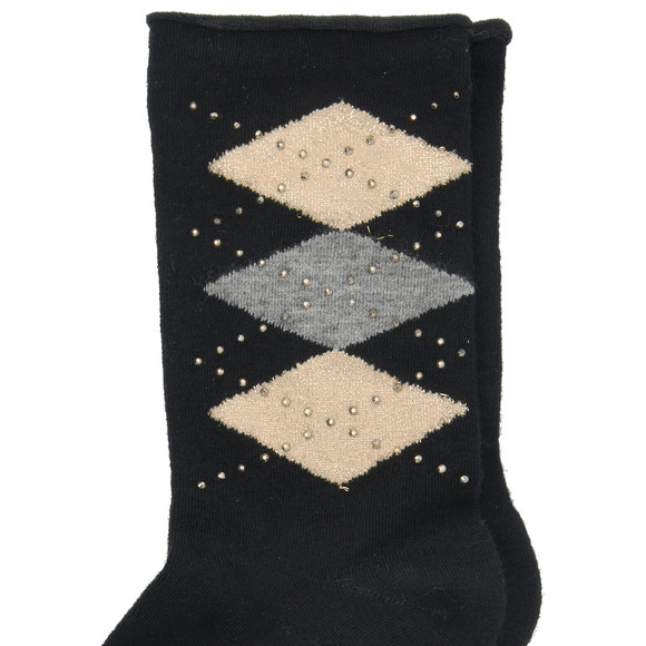 Gina Benotti 1 Paar Damen Socken mit Zier-Steinen