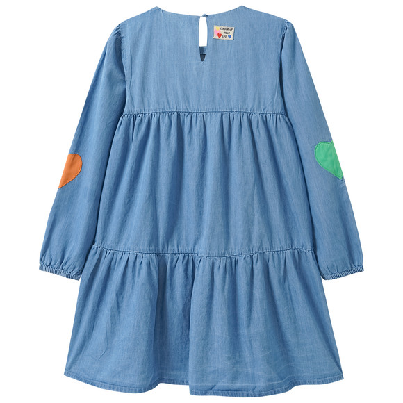 Famy Mädchen Kleid im Denim-Look