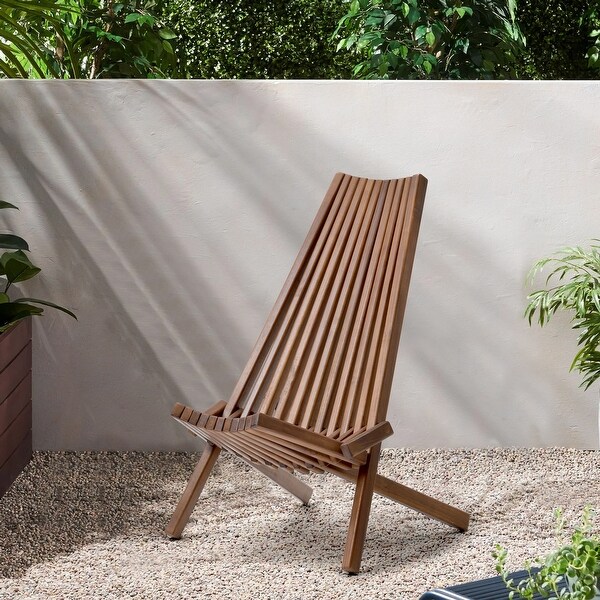 Brown Folding Wooden Chair for Indoor and Outdoor Use