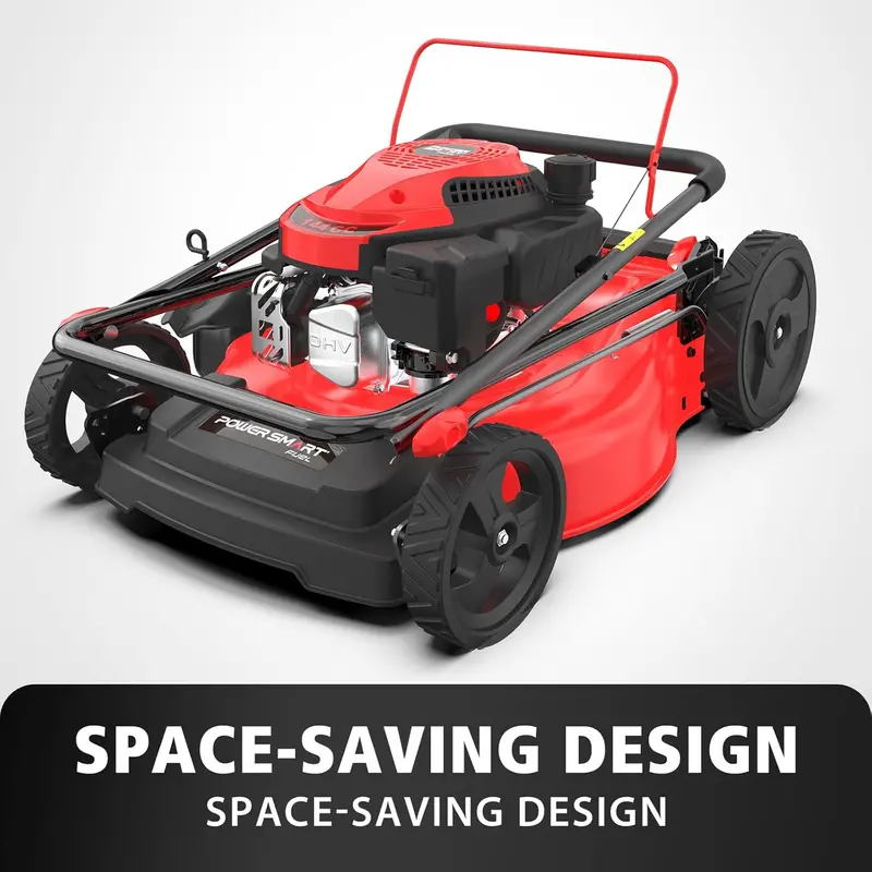 PowerSmart 21-Inch 3-in-1 Gas Lawn Mower – 144cc OHV Engine with Bagging, Mulching & Discharge