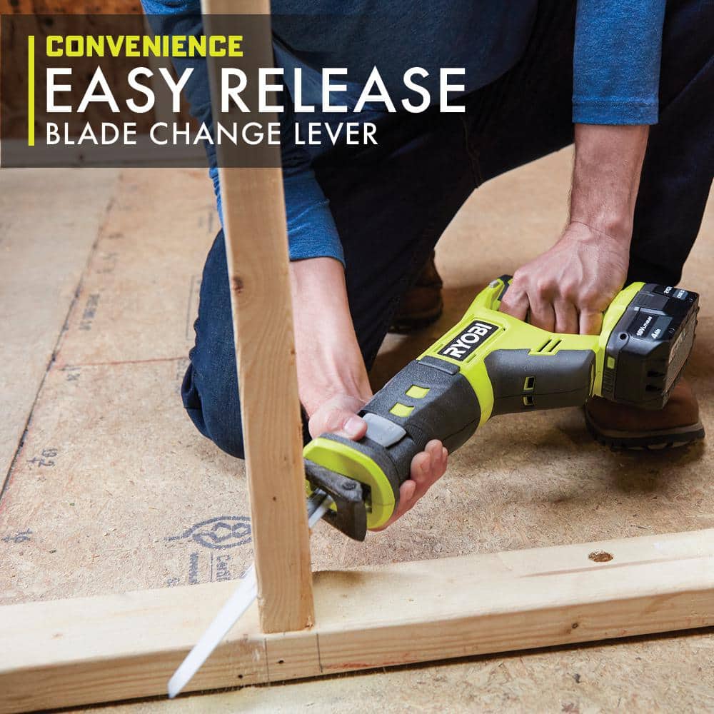 2026 RYOBI ONE+ 18V Cordless 6-Tool Combo Kit with 1.5 Ah Battery, 4.0 Ah Battery, Charger with Jig Saw PCL1600K2-P5231 28324924