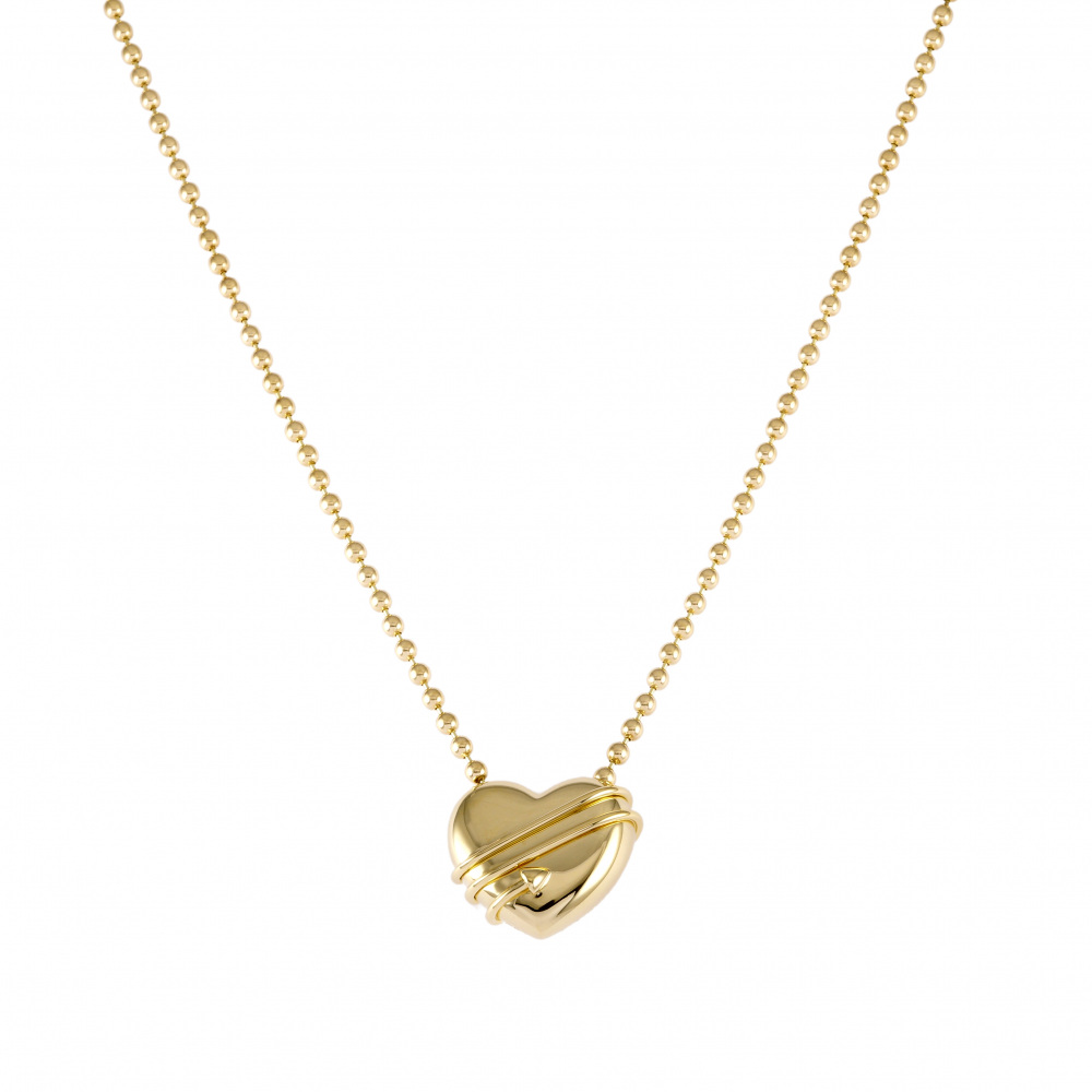 Tiffany & Co. Paloma Picasso Heart Arrow Necklace 18K Yellow Gold