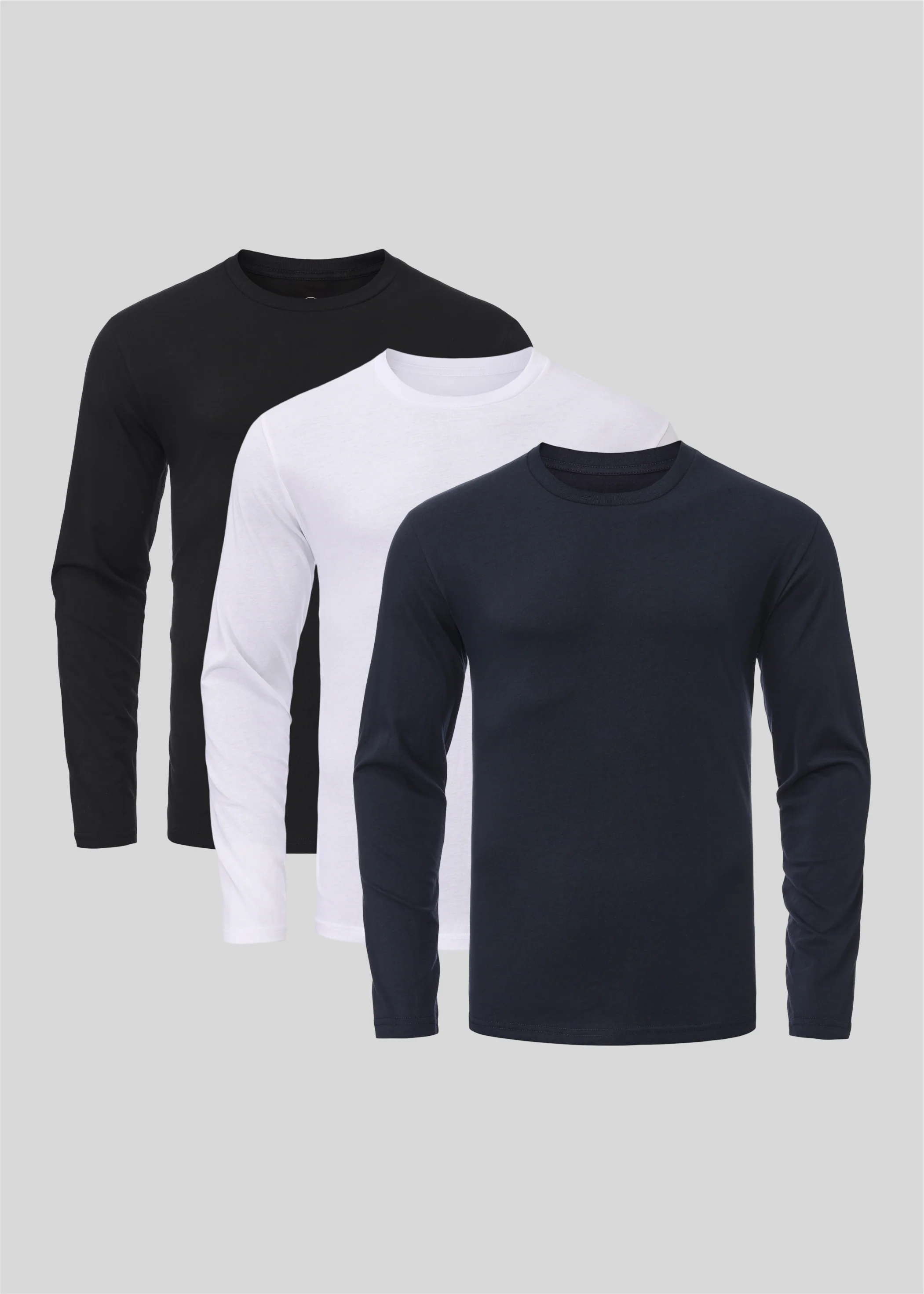 Basis Langarmshirt 3er-Pack