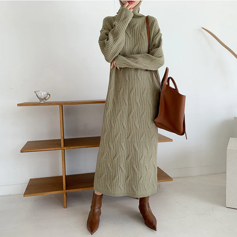 Chunky Knit Maxi DressClistos