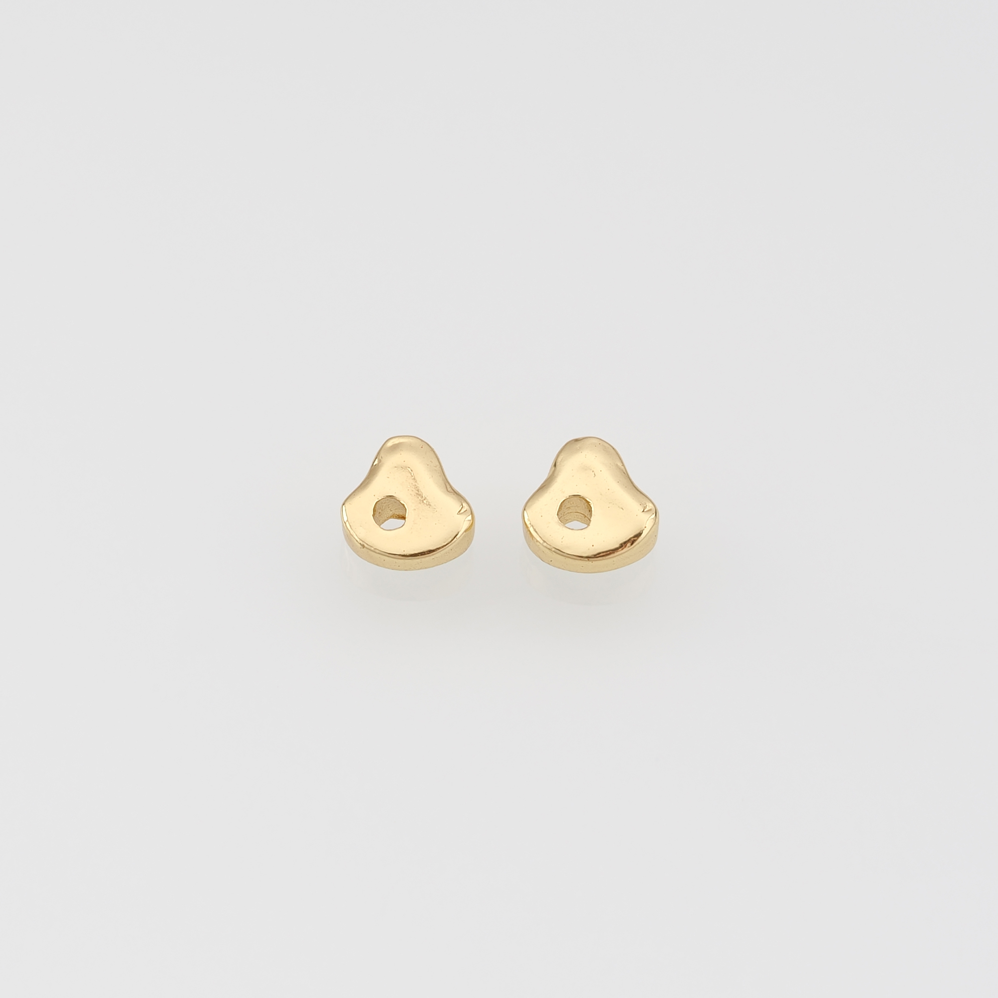 20Pcs 18K Gold Filled Irregular Spacer Beads,Geometric Bead for Bracelet Jewelry Necklace Making Supply