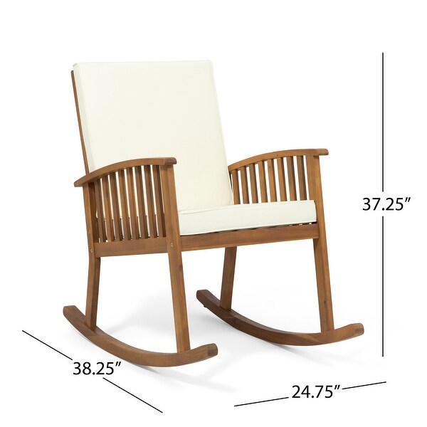 Casa Acacia Wood Rocking Chairs (Set of 2) by Christopher Knight Home