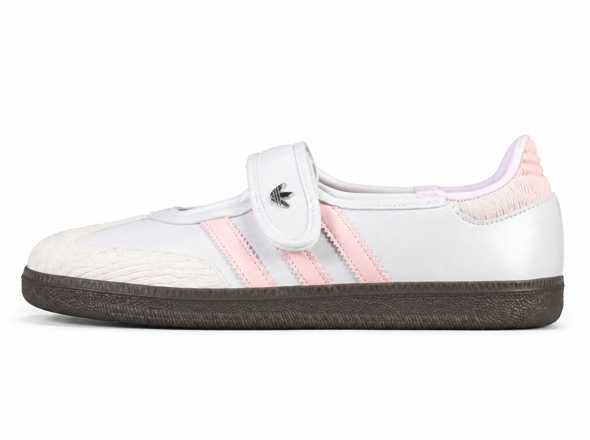 Adidas Samba Jane Lazy Person'S Life Shoes White/Coffee/Pink JR4482