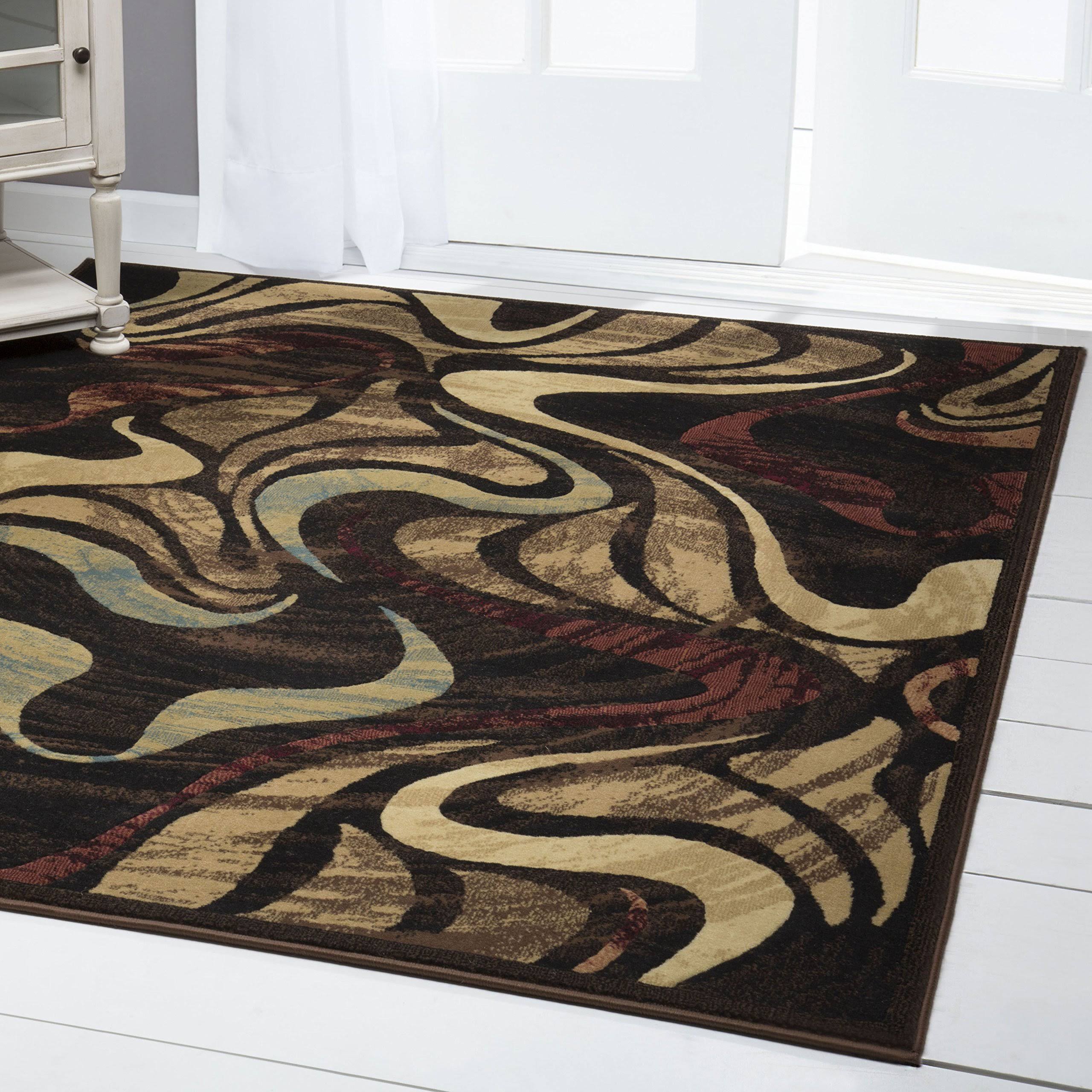 Home Dynamix Catatalina Collection Multi-Colored Contemporary Area for Modern Home Decor, Beige