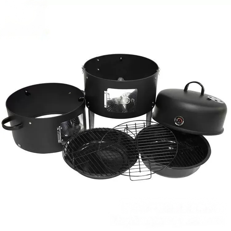 17 Inch Multi-Functional Smoker BBQ Grill