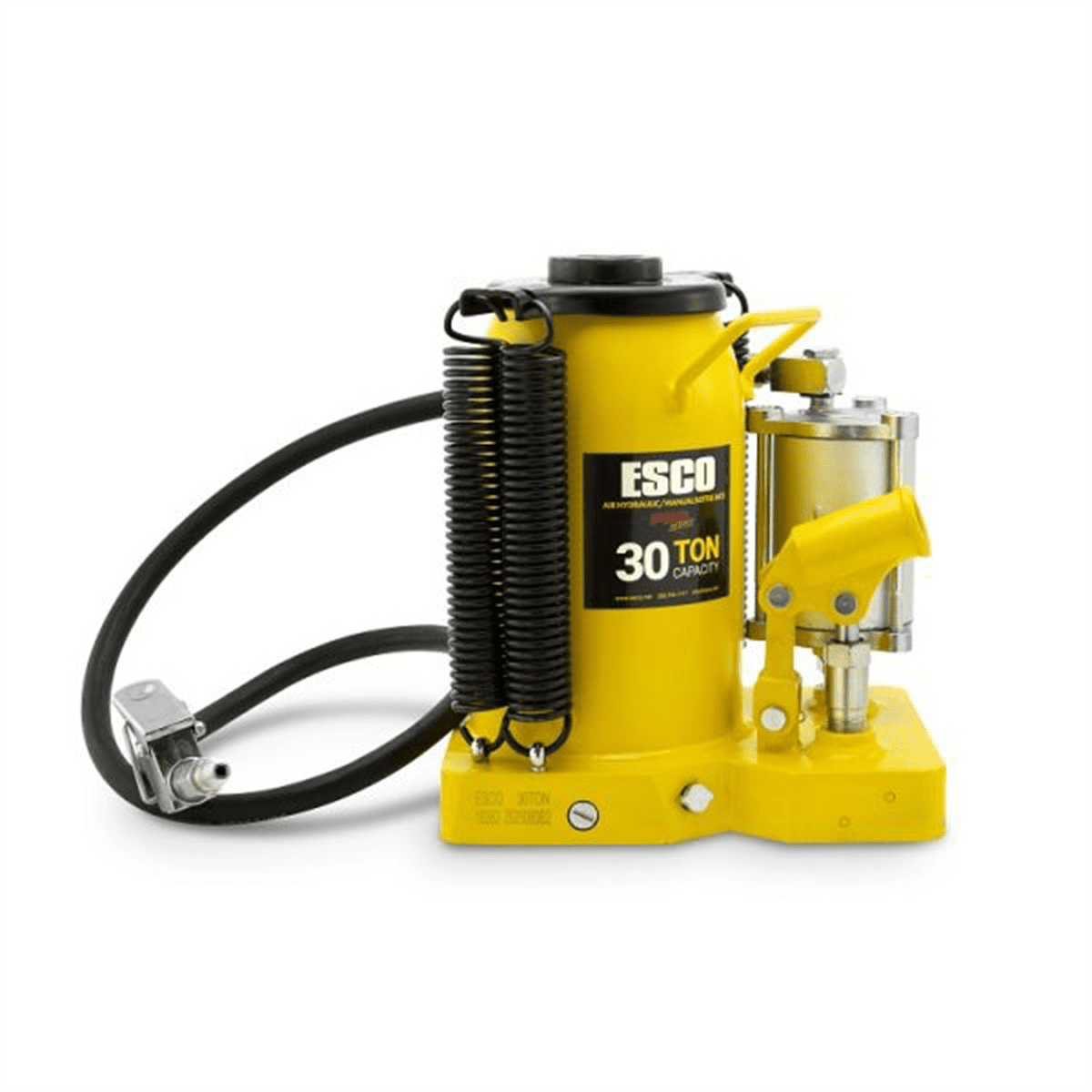 ESCO 30 Ton Pro Series Air Hydraulic Bottle Jack – Heavy Duty Lifting for Automotive and Industrial Use