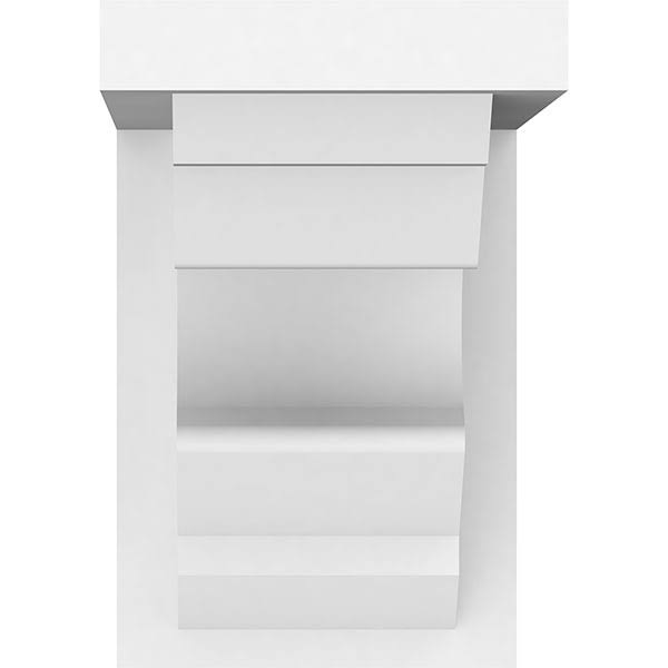 Ekena Millwork BKTP07X10X10SHE 6 1/2x22W x 10x22D x 10x22H Standard Sheridan Architectural Grade PVC Bracket