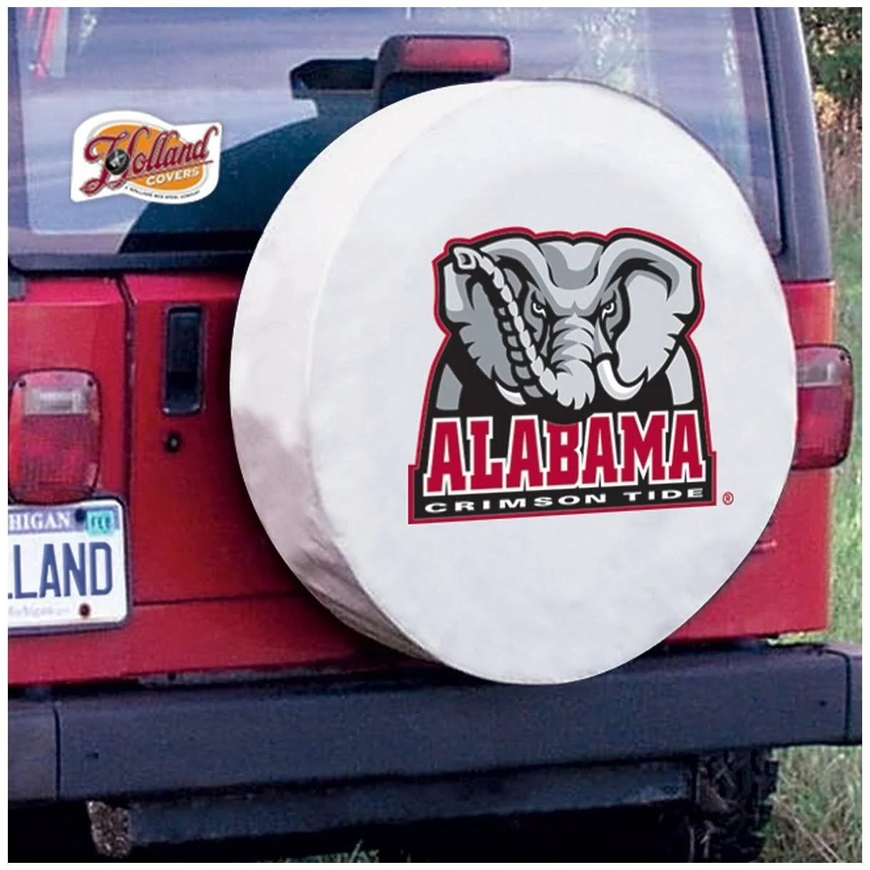 Holland Bar Stool 37 x 12.5 Alabama Elephant Tire Cover
