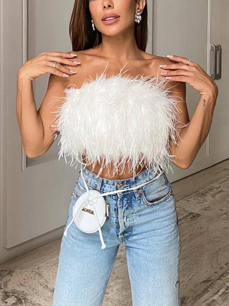 Feather Crop TopClistos
