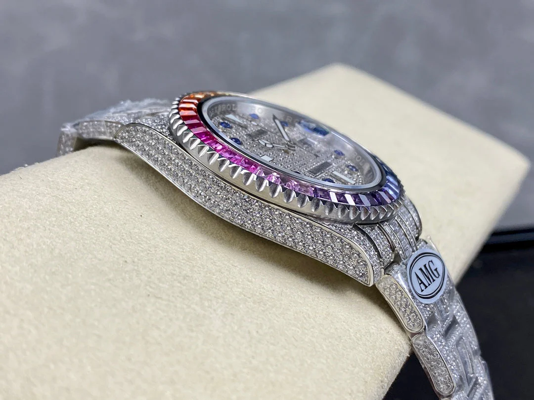 Rolex Submariner Date Rainbow Full Diamond