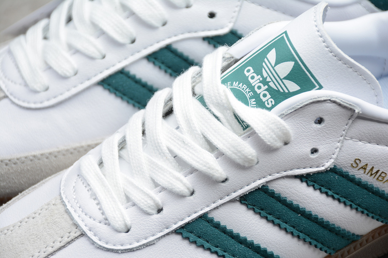 Adidas Samba Og Shoes Cloud White/Green B75680