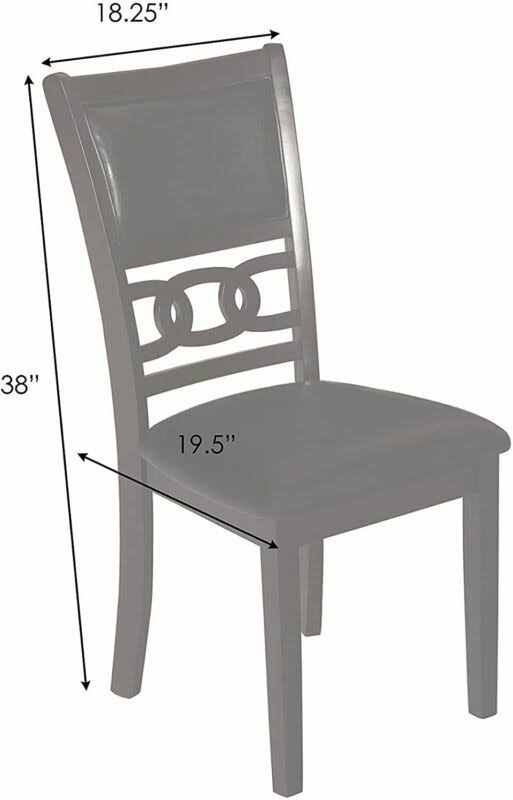 GIA Gray Round 5-Piece Dining Set from New Classic