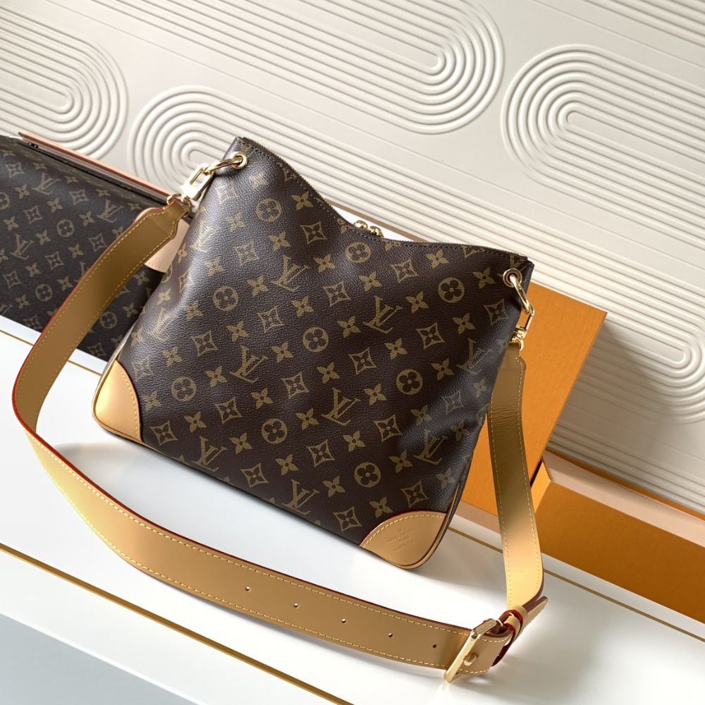 [Premium Quality] – Louis Vuitton Odéon MM Monogram Natural 12.2 Inches M45355