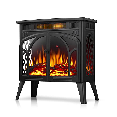 25 Inches 3D Infrared Free Standing Electric Fireplace Stove S230B