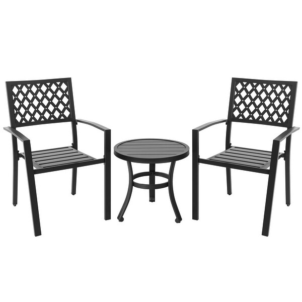 Nuu Garden Outdoor 3Piece Iron Bistro Set