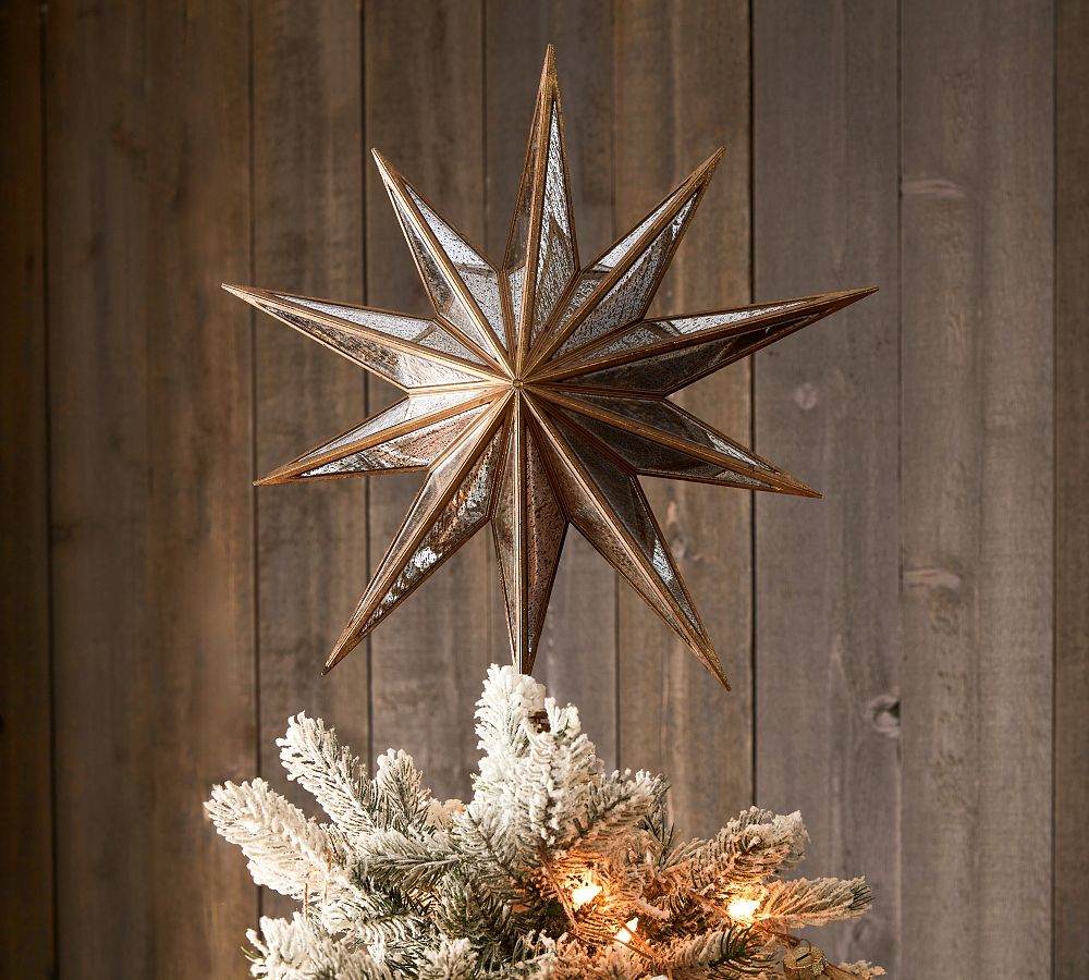 Lit Mirrored Star Tree Topper  sgtnighsdesigns