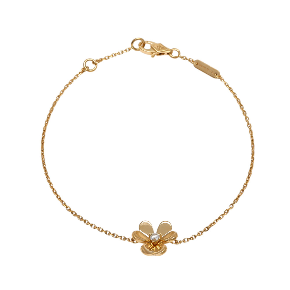Van Cleef & Arpels Frivole Bracelet 18K Yellow Gold Diamond VCARPJMM00