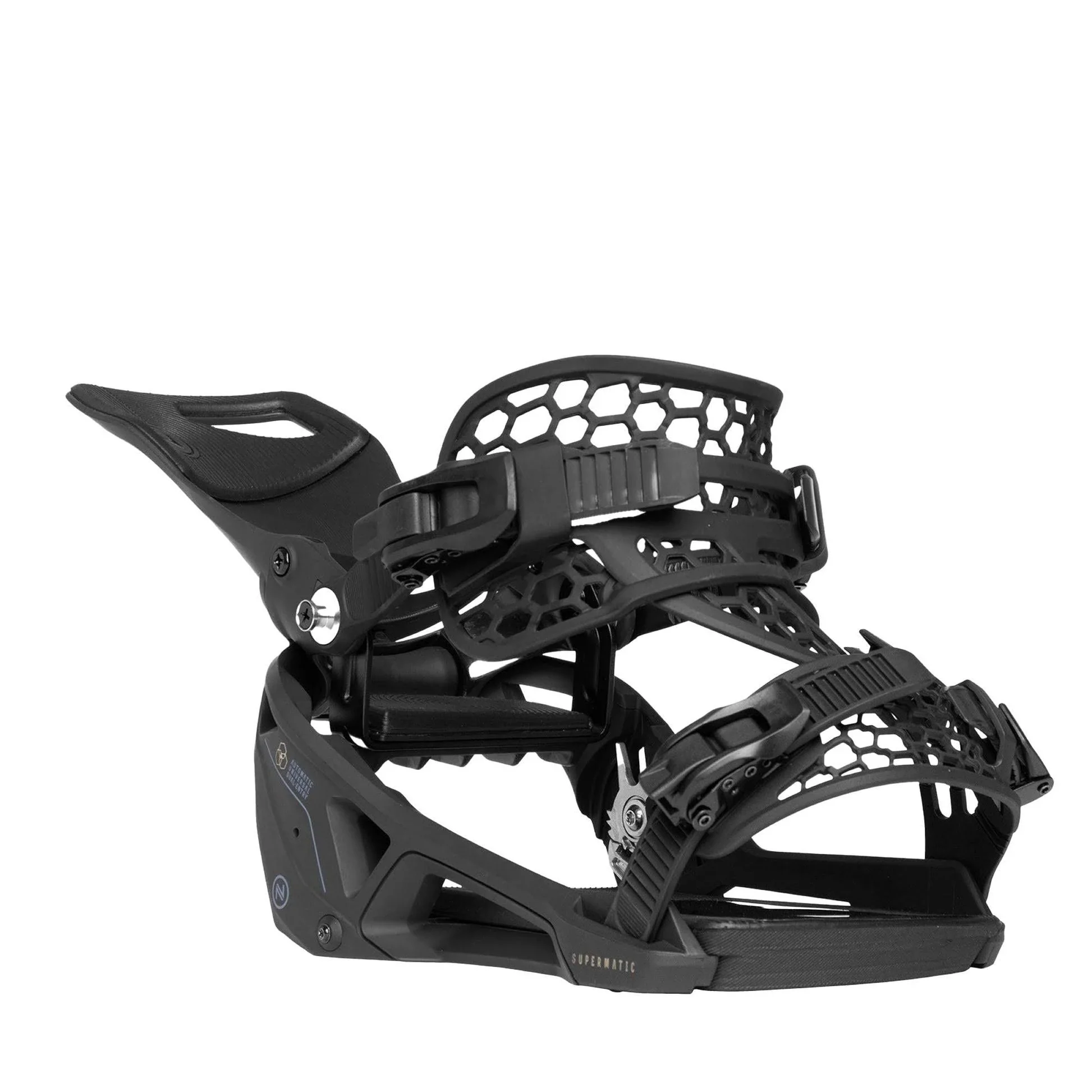 Nidecker Supermatic Snowboard Bindings 2024 M White