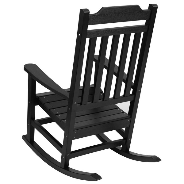 2 Pack AllWeather Faux Wood Rocking Chair