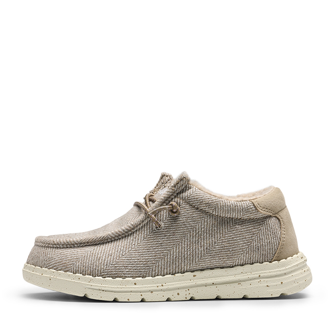 Kid's Woollen Winter Slip-On Fur Loafer