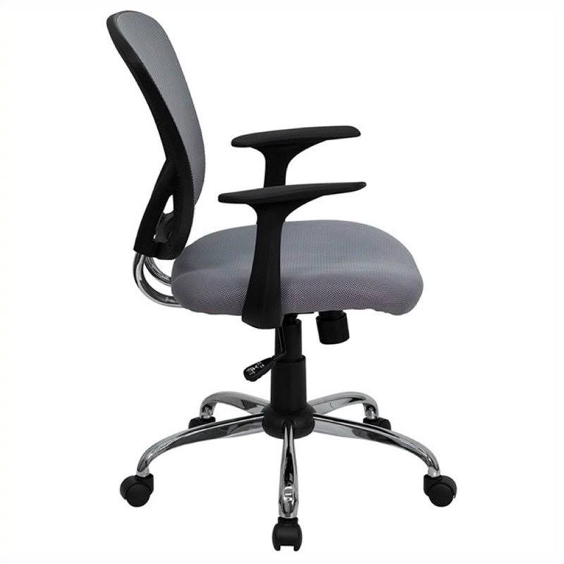 Scranton u0026 Co Mid-Back Mesh Office Chair, Gray