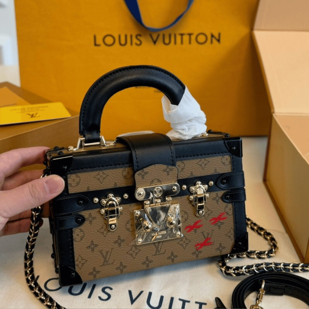 Louis Vuitton Petite Malle Monogram Reverse 7.9 Inches