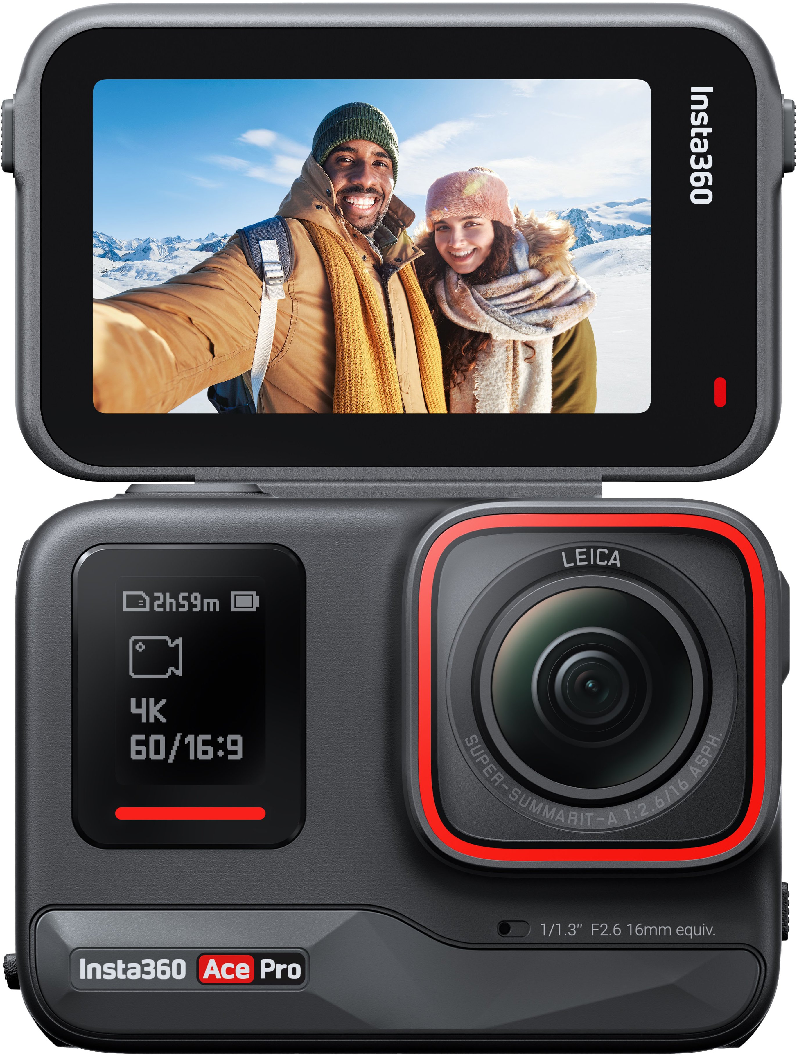 Insta360 - Ace Pro AI-Powered Waterproof Action Camera - Black