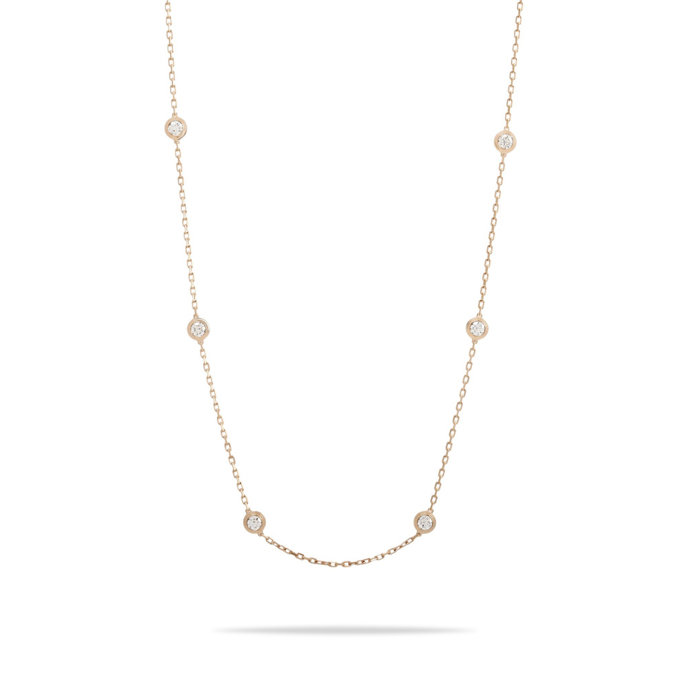 Cartier Diaman Leger Necklace 18K Rose Gold Diamond B7215200
