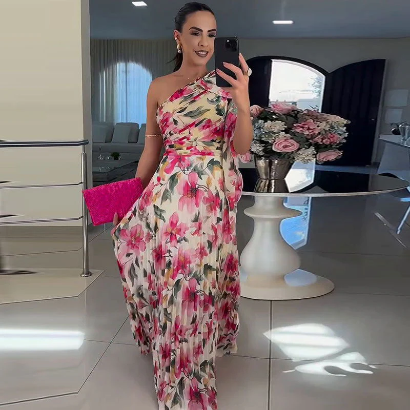 Elegant Floral Maxi DressClistos