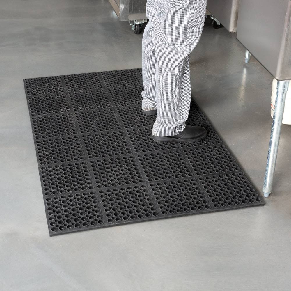 Cactus Mat 2520-c1 Rubber VIP Deluxe Heavy Duty Anti-Fatigue and Anti-Slip, 58.5 inch x39 inch, Black