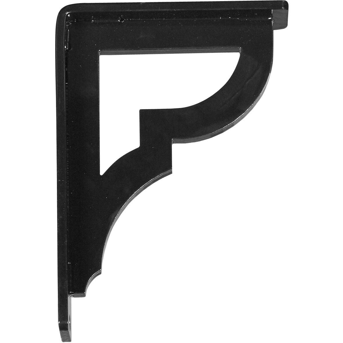 2x22W x 7 1/2x22D x 10x22H Bradford Wrought Iron BRACKET, (Triple Center brace), Antiqued Pewter