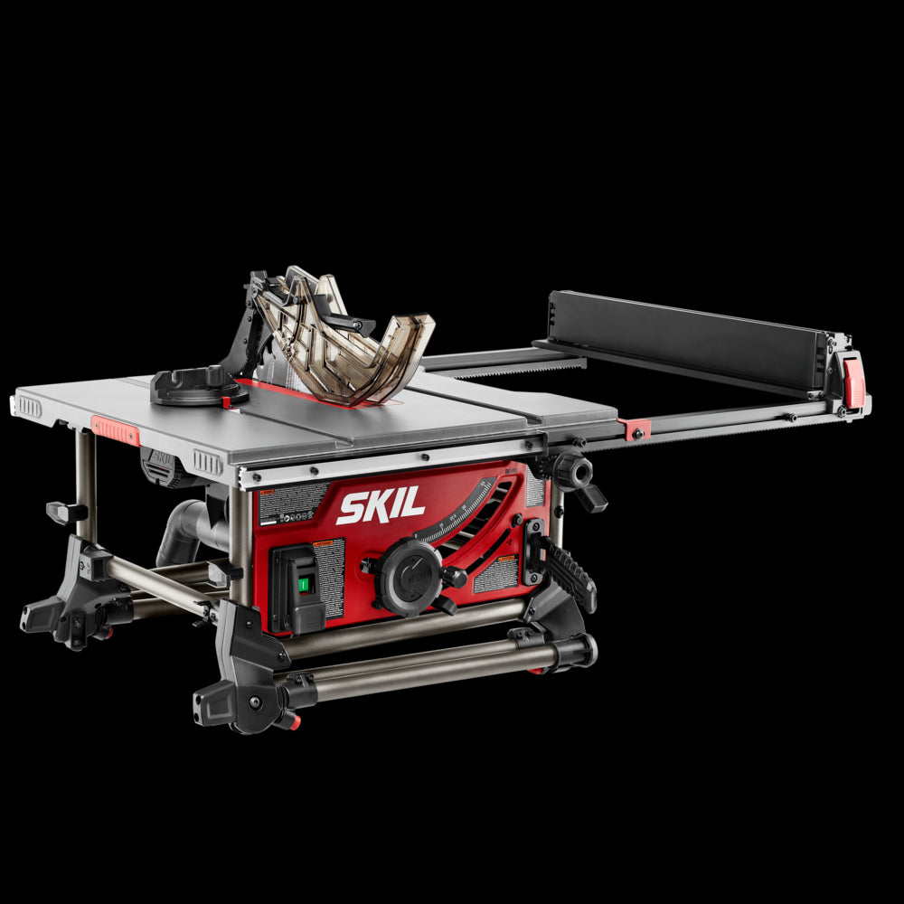 SKIL Jobsite Table Saw with Integrated Foldable Stand, 10, 15 Amp, 25-1/2″ Rip Capacity