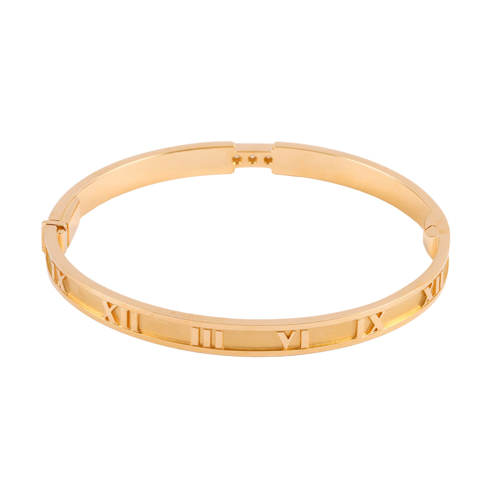 Tiffany & Co. Atlas 3PD Bracelet 18K Yellow Gold Diamond