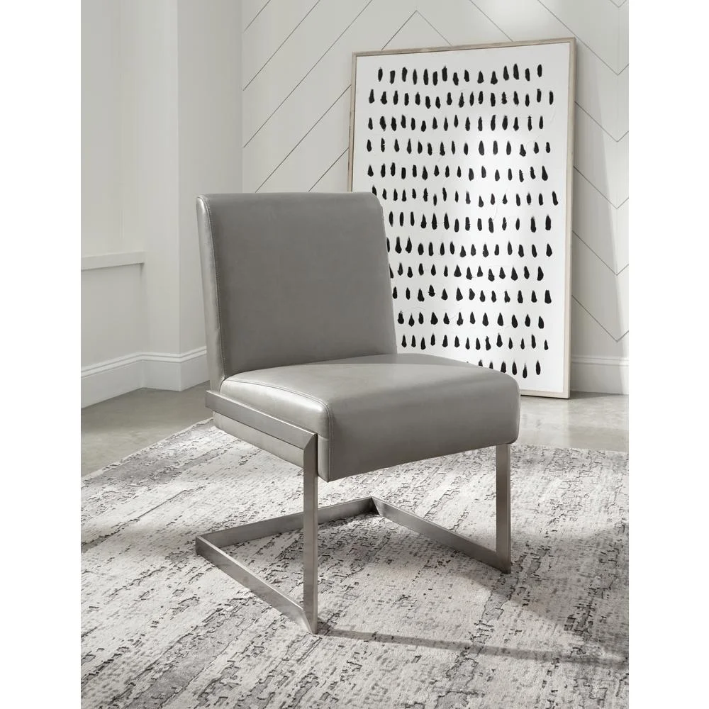 Modus Coral Synthetic Leather Upholstered Dining Side Chair (Set of 2)