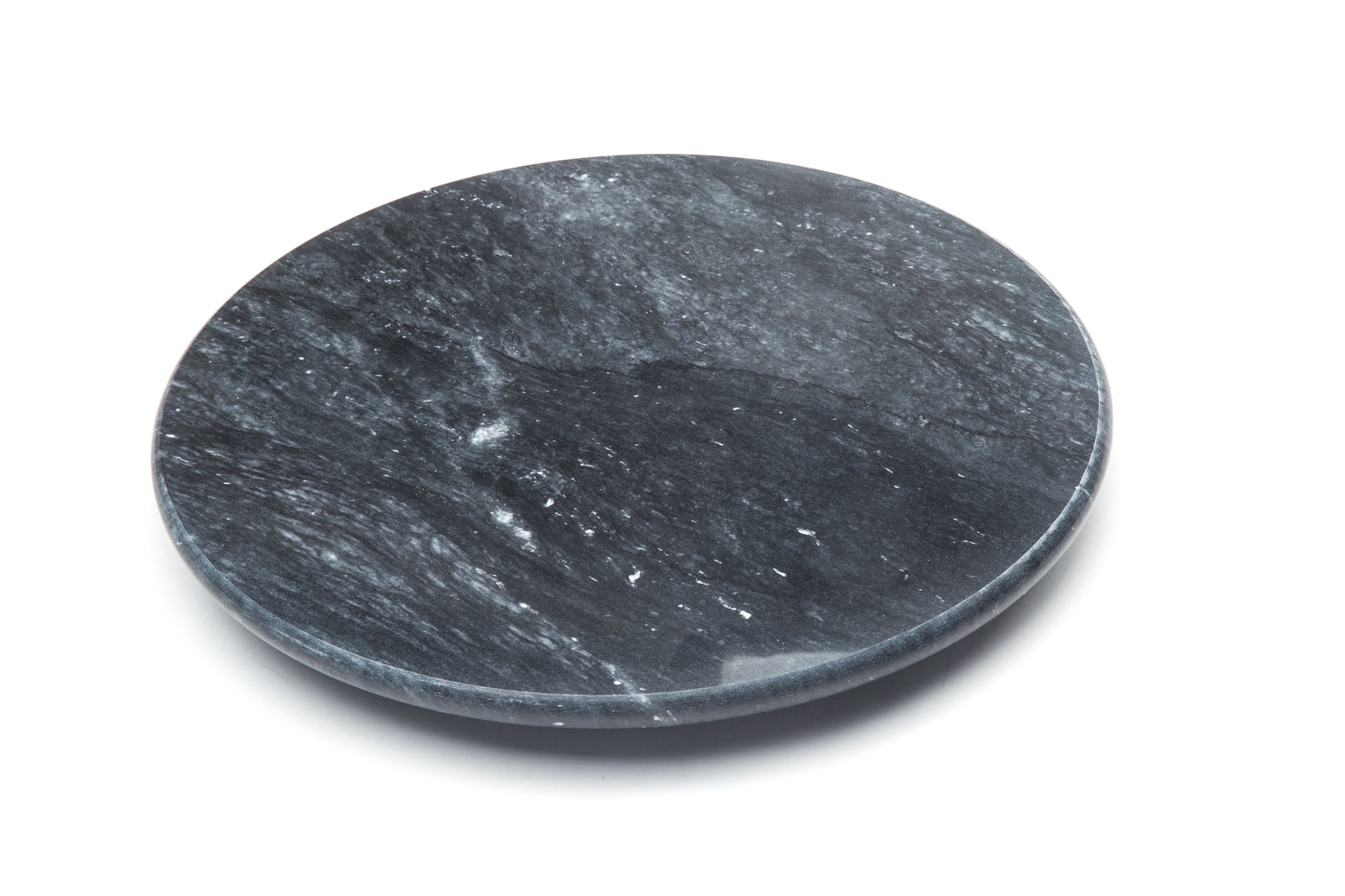 Fox Run Marble Lazy Susan, Black, 12 inches